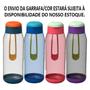 Imagem de Garrafa Ultra 550ml Com Alça De Silicone 1 Unidade Cores Sortidas Panamby