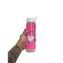 Imagem de Garrafa Unicórnio Squeeze Flip Top Pet 700 Ml Juvenil Rosa