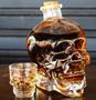 Imagem de Garrafa Vidro 750ml Caveira Skull Viking Whisky Vodka Pinga - Brasfoot