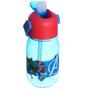 Imagem de Garrafa Vingadores Hulk Thor Homem Ferro Capitão América Infantil Com Canudo Silicone Alça 400ml BPA Free Oficial Marvel