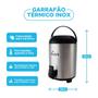 Imagem de Garrafão Térmico Inox 3,8 Litros Com Torneira