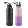 Imagem de Garrafas de água Thermoflask de aço inoxidável de 1,2 L com palha, pacote com 2 unidades