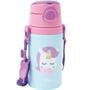 Imagem de Garrafinha Alumínio Canudo Animal Fun Unicórnio 400Ml Buba