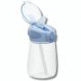 Imagem de Garrafinha Com Canudo Infantil Tritan Azul 300 ml 18021 Buba