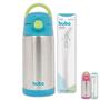 Imagem de Garrafinha copo termico infantil bebe 400 ml parede dupla com canudo extra silicone