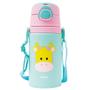 Imagem de Garrafinha De Alumínio Com Canudo Animal Fun Girafa 400ml 12118 - Buba