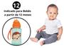Imagem de Garrafinha Garrafa de Agua Infantil com Canudo Retrátil Silicone Leão Girafa Macaco Unicórnio Buba