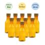 Imagem de Garrafinha Pet Ambar com Tampa Dourada 50 ml - Kit com 10 Unidades