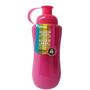 Imagem de Garrafinha Squeeze de água Neon em Plástico Rosa e Azul 600ml Academia