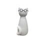 Imagem de Gato com oculos branco 14x6x5cm