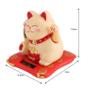 Imagem de Gato da Sorte e Fortuna Maneki Neko Decorativo Energia Solar