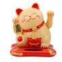 Imagem de Gato da Sorte e Fortuna Maneki Neko Decorativo Energia Solar