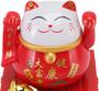 Imagem de Gato da Sorte Maneki Neko Decorativo Energia Solar 7cm