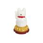 Imagem de Gato Da Sorte Manekineko Branco Movido Energia Solar Decoração - 23360