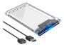 Imagem de Gaveta Case Hd Externo Transparente Sata 2.5 Usb 3.0 6Gbps