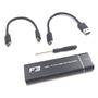 Imagem de Gaveta Case Ssd M2 Nvme E Sata Para Usb 3.1 E Type-c 1447