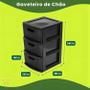 Gaveteiro de Chão Preto 3 Gavetas Organizador Multiuso Casa Escritorio Espaçoso Resistente Duravel - São Bernardo Imagem de Gaveteiro de Chão Preto 3 Gavetas Organizador Multiuso Casa Escritorio Espaçoso Resistente Duravel