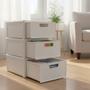Imagem de Gaveteiro Modular Rattan Branco C 32,8 X L 26,5 X A 14,5 Cm
