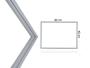 Imagem de Gaxeta Borracha Para Bosch Ksv44 Ksv47 Geladeira Porta do Freezer 68x56