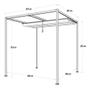 Imagem de Gazebo Pergolado De Aluminio 3x3 M - Naterial