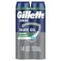 Imagem de Gel de barbear Gillette Series 3X Action Sensitive, pacote duplo de 200 ml