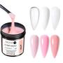 Imagem de Gel de Extensão de Unha UR SUGAR - Rosa Jelly Branco Leite Camuflagem - 150g