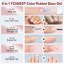 Imagem de Gel Nail FZANEST Rubber Base Builder 15ml - Cor Nude Rosa