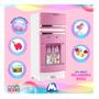 Imagem de Geladeira Branca e Rosa Mágica Para Cozinha Infantil Magic Toys 8051P