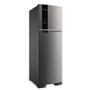Imagem de Geladeira Brastemp Frost Free Duplex 400 litros cor Inox com Freeze Control  BRM54JK
