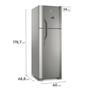 Imagem de Geladeira Electrolux Frost Free 371L Turbo Congelamento Duplex Cor Inox DFX41
