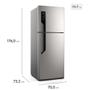 Imagem de Geladeira Electrolux Frost Free com AutoSense 432L Efficient Duplex Inox Look (TF70S)