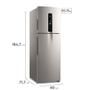 Imagem de Geladeira Electrolux Frost Free Inverter 410L Efficient AutoSense Duplex cor Inox Look (IF45S)