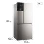 Imagem de Geladeira Electrolux Multidoor IM8S Efficient Com Autosense e Inverter 590L Inox Look 110V 02623FBA130