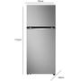 Imagem de Geladeira Frost Free Inverter 375L Duplex Cor Inox Look GN-B372PFM LG
