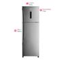 Imagem de Geladeira Frost Free Top Freezer 2 Portas NR-BT41PD1XB 387 Litros Inox Panasonic