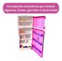 Imagem de Geladeira Infantil Cozinha Brinquedo Rosa Shopbr