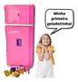 Imagem de Geladeira Infantil Cozinha Brinquedo Rosa Shopbr