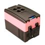 Imagem de Geladeira Portátil P/Viagens 31 Litros Quadrivolt 12v/24v/110v/220v Resfriar Rosa C/Bluetooth