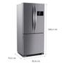 Imagem de Geladeira/Refrigerador 3 Portas Brastemp 554L BRO85  Frost Free, Inverse, Inox