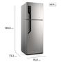 Imagem de Geladeira/Refrigerador Electrolux Frost Free Duplex Inox Look 480L Efficient