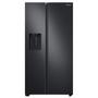 Imagem de Geladeira Samsung RS60 Side by Side com All Around Cooling e SpaceMax 602L Black Inox Look