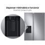 Imagem de Geladeira Samsung Side by Side RS60 602 Litros Inox Look 110V RS60T5200S9/AZ