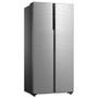 Imagem de Geladeira Side By Side 442L Inverter Cor Inox Conectada Midea