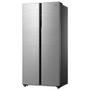 Imagem de Geladeira Side By Side 442L Inverter Cor Inox Conectada Midea
