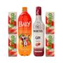 Imagem de Gin Invictus Strawberry 900Ml + Energético Baly 2L + 4 Coko