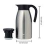 Imagem de GiNT 64Oz Café Térmico Carafe, Carafes de Café de Aço Inoxidável Isolado para Manter Quente / Dual Walled Vacuum Thermos (Prata, 1.9L)