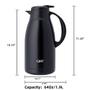 Imagem de GiNT Aço Inoxidável Café Térmico Carafe, Dispensador de Água e Bebidas a Vácuo de Parede Dupla, Retenção de Calor de 12 Horas, 65 OZ / 1,9 Litro Preto