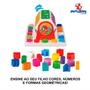 Imagem de Girababy Brinquedo Educativo Blocos Encaixe Didático Colorido Kit 18 Peças Coordenação Motora Lógico