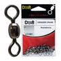 Imagem de Girador De Pesca Celta Crane Destorcedor Em Metal CT1001 Nº 07 Resistência 52lb Blister C/ 20und