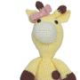 Imagem de Girafa Beka de Laço Rosa Amigurumi Crochê Quarto Bebê Infantil Menina